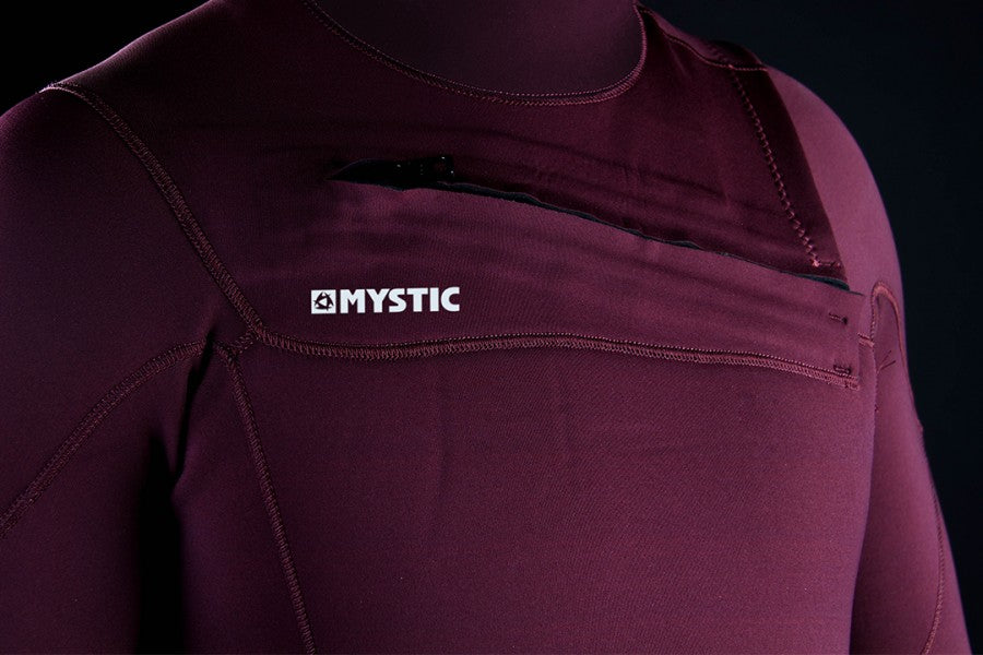 2021 Mystic Marshall wetsuit - chest close-up 
